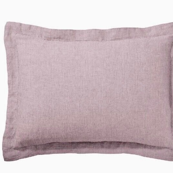 Pottery Barn Linen w Flange Standard Sham NWOT Smoky Quartz Lavender Color - Picture 1 of 12